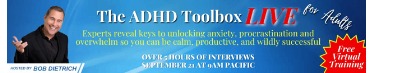 The ADHD Toolbox LIVE for Adults summit banner